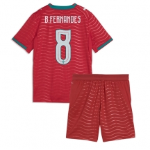 Portugal Bruno Fernandes #8 Replika Hemmatröja Barn VM 2026 Kortärmad (+ byxor)