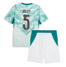 Portugal Diogo Dalot #5 Replika Bortatröja Barn VM 2026 Kortärmad (+ byxor)