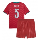 Portugal Diogo Dalot #5 Replika Hemmatröja Barn VM 2026 Kortärmad (+ byxor)