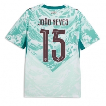 Portugal Joao Neves #15 Replika Bortatröja VM 2026 Kortärmad