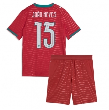 Portugal Joao Neves #15 Replika Hemmatröja Barn VM 2026 Kortärmad (+ byxor)
