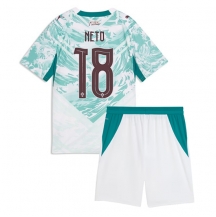 Portugal Pedro Neto #18 Replika Bortatröja Barn VM 2026 Kortärmad (+ byxor)