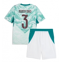 Portugal Ruben Dias #3 Replika Bortatröja Barn VM 2026 Kortärmad (+ byxor)