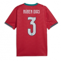 Portugal Ruben Dias #3 Replika Hemmatröja VM 2026 Kortärmad