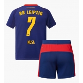 RB Leipzig Antonio Nusa #7 Replika Bortatröja Barn 2025-26 Kortärmad (+ byxor)