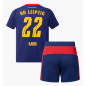 RB Leipzig David Raum #22 Replika Bortatröja Barn 2025-26 Kortärmad (+ byxor)