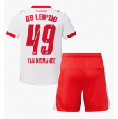 RB Leipzig Yan Diomande #49 Replika Hemmatröja Barn 2025-26 Kortärmad (+ byxor)