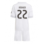 Real Madrid Antonio Rudiger #22 Replika Hemmatröja Barn 2025-26 Kortärmad (+ byxor)
