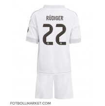 Real Madrid Antonio Rudiger #22 Replika Hemmatröja Barn 2025-26 Kortärmad (+ byxor)