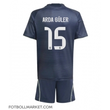 Real Madrid Arda Guler #15 Replika Bortatröja Barn 2025-26 Kortärmad (+ byxor)