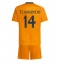 Real Madrid Aurelien Tchouameni #14 Replika Bortatröja Barn 2024-25 Kortärmad (+ byxor)