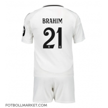 Real Madrid Brahim Diaz #21 Replika Hemmatröja Barn 2024-25 Kortärmad (+ byxor)