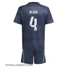 Real Madrid David Alaba #4 Replika Bortatröja Barn 2025-26 Kortärmad (+ byxor)