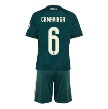 Real Madrid Eduardo Camavinga #6 Replika Bortatröja Barn 2026-27 Kortärmad (+ byxor)