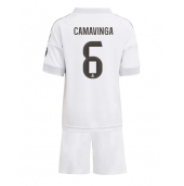 Real Madrid Eduardo Camavinga #6 Replika Hemmatröja Barn 2025-26 Kortärmad (+ byxor)