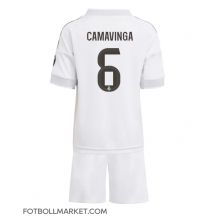 Real Madrid Eduardo Camavinga #6 Replika Hemmatröja Barn 2025-26 Kortärmad (+ byxor)