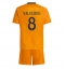 Real Madrid Federico Valverde #8 Replika Bortatröja Barn 2024-25 Kortärmad (+ byxor)