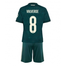 Real Madrid Federico Valverde #8 Replika Bortatröja Barn 2026-27 Kortärmad (+ byxor)