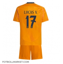 Real Madrid Lucas Vazquez #17 Replika Bortatröja Barn 2024-25 Kortärmad (+ byxor)
