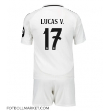 Real Madrid Lucas Vazquez #17 Replika Hemmatröja Barn 2024-25 Kortärmad (+ byxor)