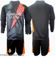 Real Madrid Målvakt Replika Bortatröja Barn 2024-25 Långärmad (+ byxor)