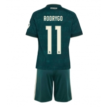 Real Madrid Rodrygo Goes #11 Replika Bortatröja Barn 2026-27 Kortärmad (+ byxor)