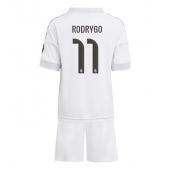 Real Madrid Rodrygo Goes #11 Replika Hemmatröja Barn 2025-26 Kortärmad (+ byxor)