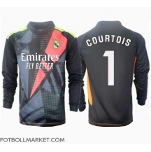 Real Madrid Thibaut Courtois #1 Målvakt Replika Bortatröja 2024-25 Långärmad