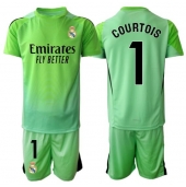 Real Madrid Thibaut Courtois #1 Målvakt Replika Bortatröja Barn 2025-26 Kortärmad (+ byxor)