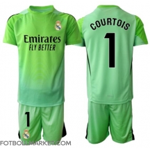 Real Madrid Thibaut Courtois #1 Målvakt Replika Bortatröja Barn 2025-26 Kortärmad (+ byxor)