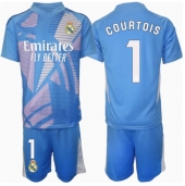 Real Madrid Thibaut Courtois #1 Målvakt Replika Hemmatröja Barn 2024-25 Kortärmad (+ byxor)