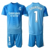 Real Madrid Thibaut Courtois #1 Målvakt Replika Hemmatröja Barn 2025-26 Kortärmad (+ byxor)