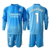 Real Madrid Thibaut Courtois #1 Målvakt Replika Hemmatröja Barn 2025-26 Långärmad (+ byxor)