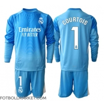 Real Madrid Thibaut Courtois #1 Målvakt Replika Hemmatröja Barn 2025-26 Långärmad (+ byxor)