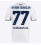 SSC Napoli Khvicha Kvaratskhelia #77 Replika Bortatröja 2024-25 Kortärmad