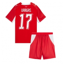 Schweiz Ruben Vargas #17 Replika Hemmatröja Barn VM 2026 Kortärmad (+ byxor)