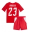 Schweiz Zeki Amdouni #23 Replika Hemmatröja Barn VM 2026 Kortärmad (+ byxor)