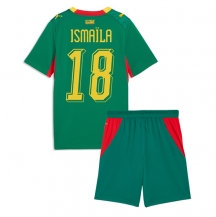 Senegal Ismaila Sarr #18 Replika Bortatröja Barn VM 2026 Kortärmad (+ byxor)