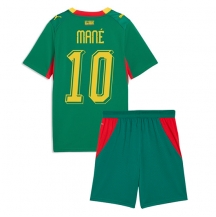 Senegal Sadio Mane #10 Replika Bortatröja Barn VM 2026 Kortärmad (+ byxor)