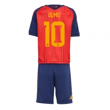 Spanien Dani Olmo #10 Replika Hemmatröja Barn VM 2026 Kortärmad (+ byxor)