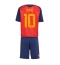 Spanien Dani Olmo #10 Replika Hemmatröja Barn VM 2026 Kortärmad (+ byxor)