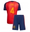 Spanien Eric Garcia #4 Replika Hemmatröja Barn VM 2026 Kortärmad (+ byxor)
