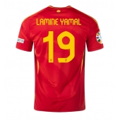 Spanien Lamine Yamal #19 Replika Hemmatröja EM 2024 Kortärmad