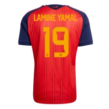 Spanien Lamine Yamal #19 Replika Hemmatröja VM 2026 Kortärmad