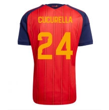 Spanien Marc Cucurella #24 Replika Hemmatröja VM 2026 Kortärmad