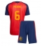 Spanien Mikel Merino #6 Replika Hemmatröja Barn VM 2026 Kortärmad (+ byxor)