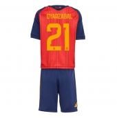 Spanien Mikel Oyarzabal #21 Replika Hemmatröja Barn VM 2026 Kortärmad (+ byxor)