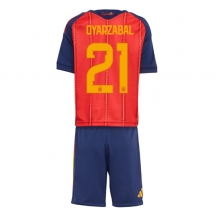Spanien Mikel Oyarzabal #21 Replika Hemmatröja Barn VM 2026 Kortärmad (+ byxor)