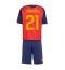 Spanien Mikel Oyarzabal #21 Replika Hemmatröja Barn VM 2026 Kortärmad (+ byxor)