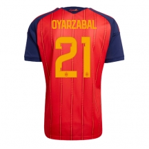 Spanien Mikel Oyarzabal #21 Replika Hemmatröja VM 2026 Kortärmad